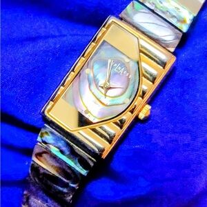 LA Express Mother of Pearl Style Women's Watch Tank Style